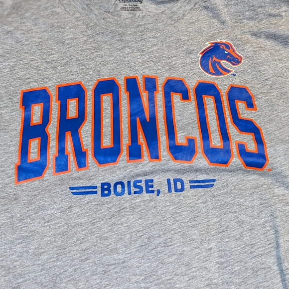 Men's Ash Boise State Broncos Proud Mascot T-Shirt XL NWT - Picture 3 of 8